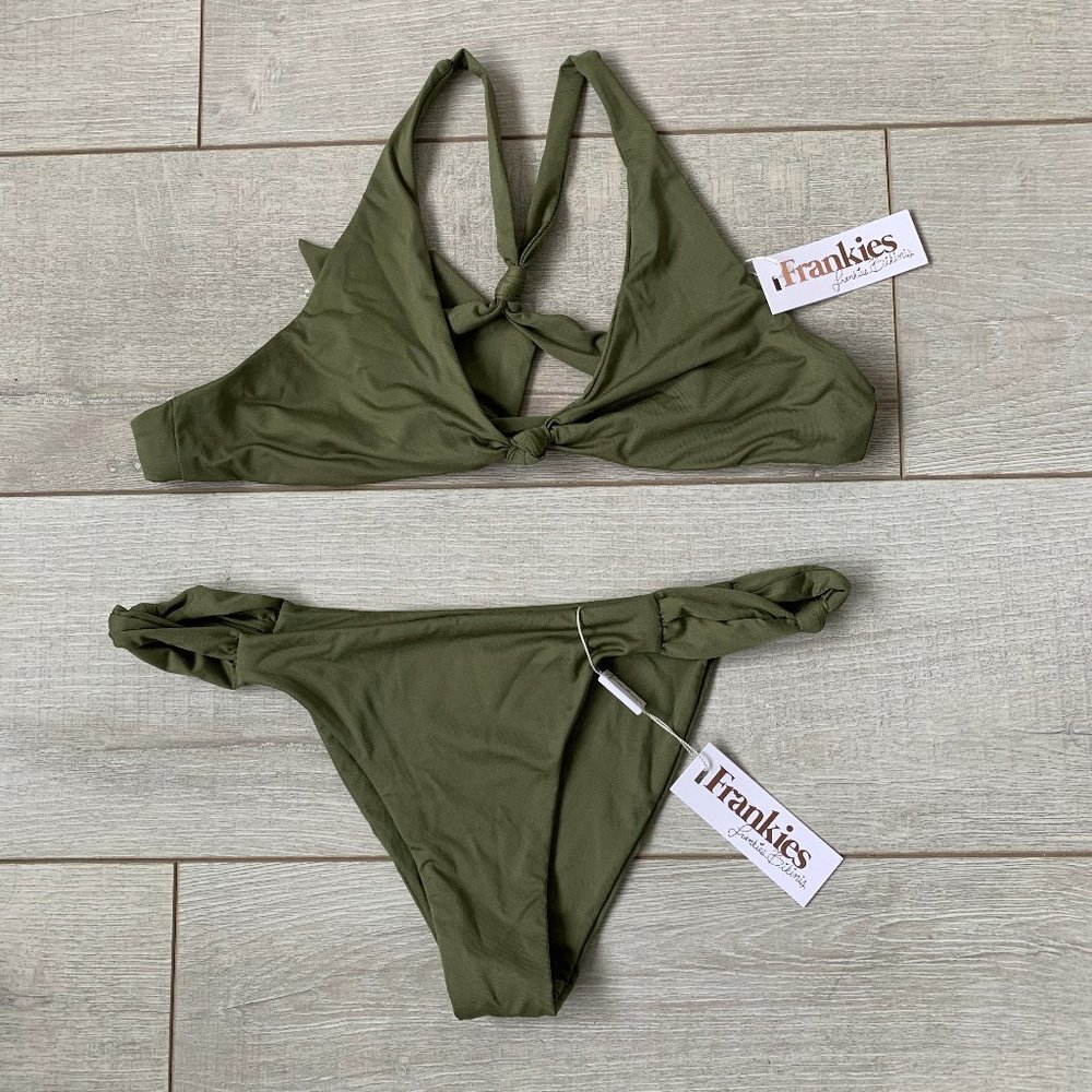 NEVER WORN Frankies Bikini Olive Green M/L